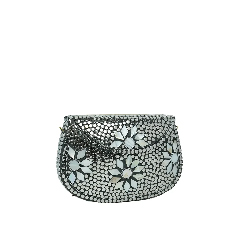 Midnight Mirror Clutch
