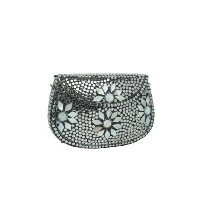 Midnight Mirror Clutch