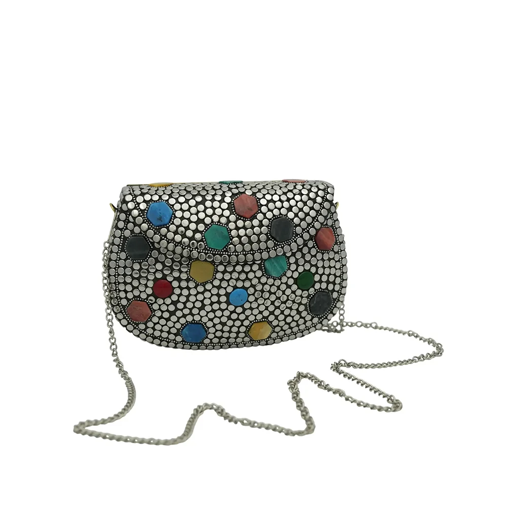 Rainbow Glam Clutch