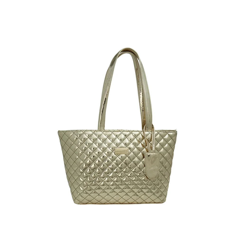Golden Avella Quilted Tote Bag